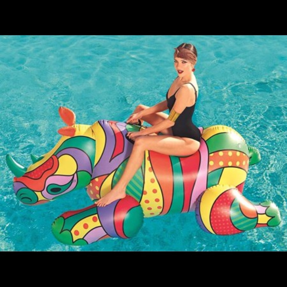 Bestway POP Art Rhino  Inflatable Ride-On Float